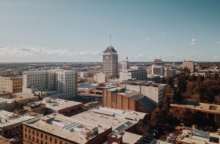 picture of downtown Fresno skyline