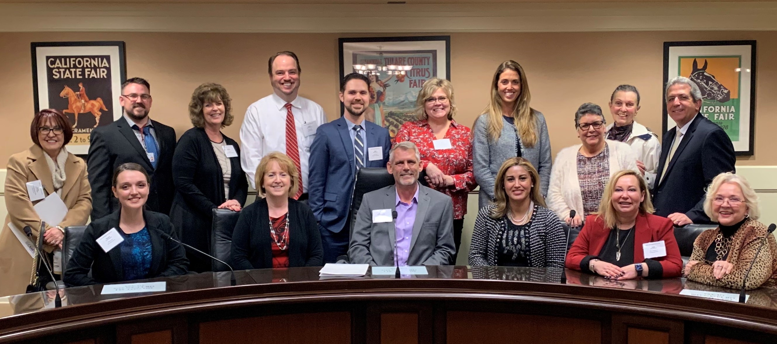 CAHF members pose at 2019 advocacy day at state capitol