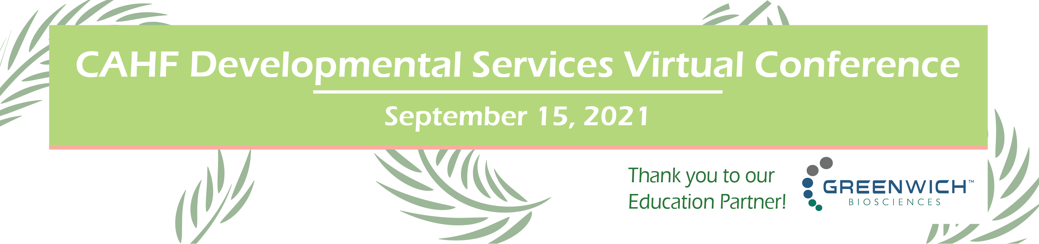 CAHF Developmental Services Virtual Conference